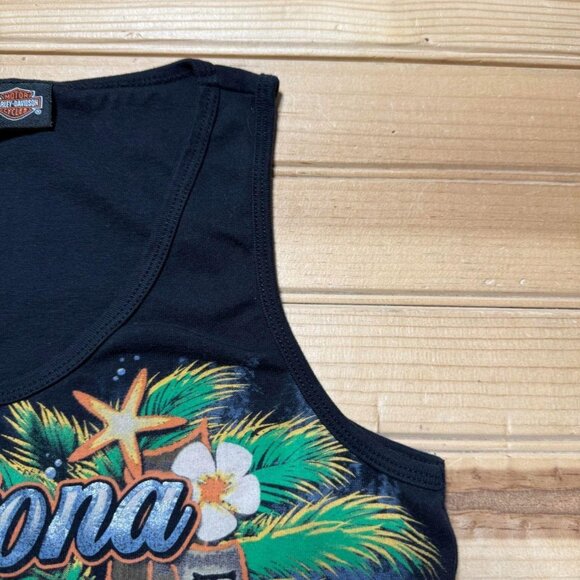 Harley Davidson Daytona Beach Florida Bruce Rossmeyer Tropical Tank Top Small - Picture 5 of 8